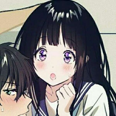 冰菓高清晰度情侣头像,好看的冰菓情侣高清图片一对两张
