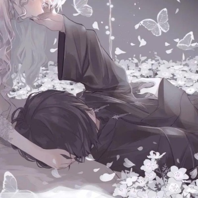 把爱情写成了童话 高清一半男一半女的二次元图片头像