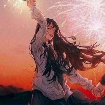 甜蜜情人恋爱记 动漫情侣图片一左一右分开头像