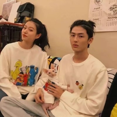 高清一对两张的小清新真人情头图片 微信情头小清新