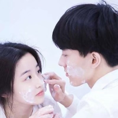 高清一对两张的小清新真人情头图片 微信情头小清新