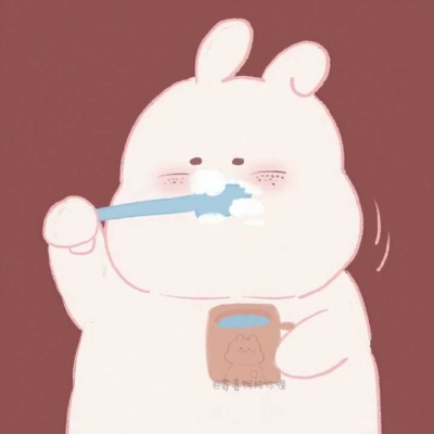 高清可爱呆萌卡通情侣头像一左一右图片