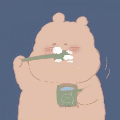 高清可爱呆萌卡通情侣头像一左一右图片