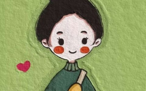 高清一男一女可爱手绘情头图片
