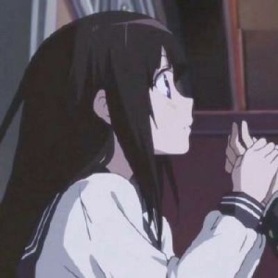优质好看的折木奉太郎和千反田情侣头像图 冰菓情头一左一右高清