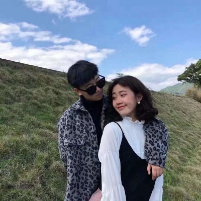 高清清新超甜真人情头一对两张图片 清新情侣头像真人