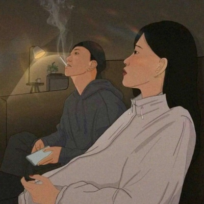 高清漫画情头微信一对成熟好看图片 微信情侣漫画头像一对两张
