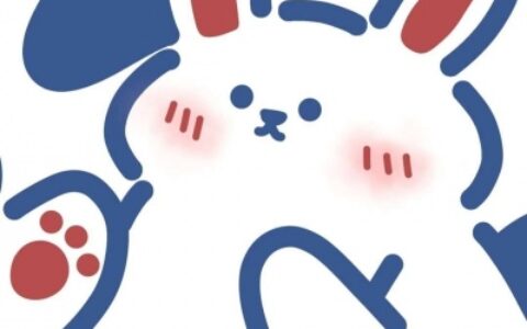 高清手绘可爱的熊与兔情头图片 小熊和小兔的情侣头像