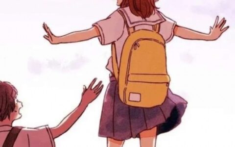 学生时代朦胧的爱情 学生时代青涩的爱情动漫情侣头像图片