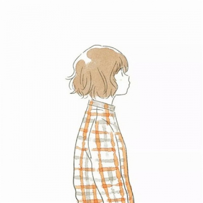 高清简单的一男一女微信手绘头像情侣图片 情侣微信手绘头像