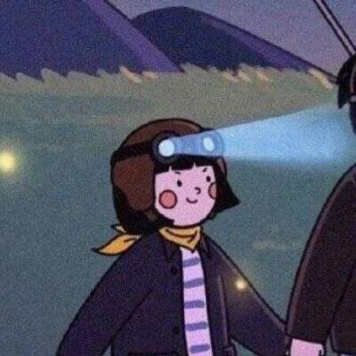 高清一男一女的动画人物情侣头像图片 动画版情侣头像