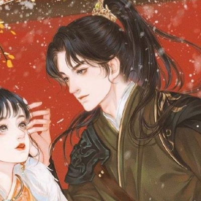 高清好看的唯美古风动漫情侣一对两张头像图片