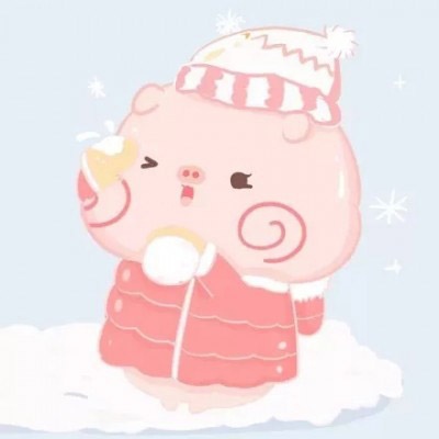 高清可爱的小猪情侣头像一男一女图片 情侣头像卡通猪