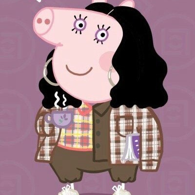 高清可爱的小猪情侣头像一男一女图片 情侣头像卡通猪