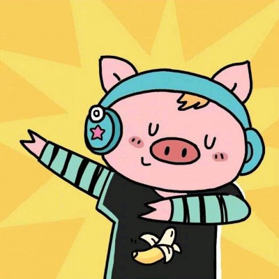 高清可爱的小猪情侣头像一男一女图片 情侣头像卡通猪