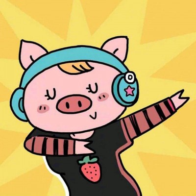 高清可爱的小猪情侣头像一男一女图片 情侣头像卡通猪