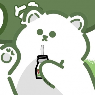 高清一对两张的兔子和熊Q版情侣头像图片 可爱情头兔兔和熊熊