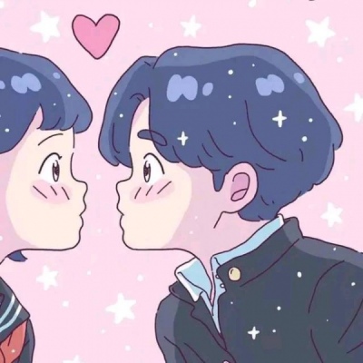 高清情侣头像一对动漫甜甜的图片