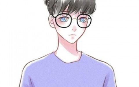 高清帅气冷酷的手绘简约情头图片 手绘情头一男一女冷酷