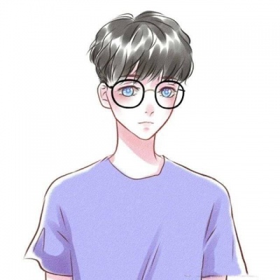 高清帅气冷酷的手绘简约情头图片 手绘情头一男一女冷酷