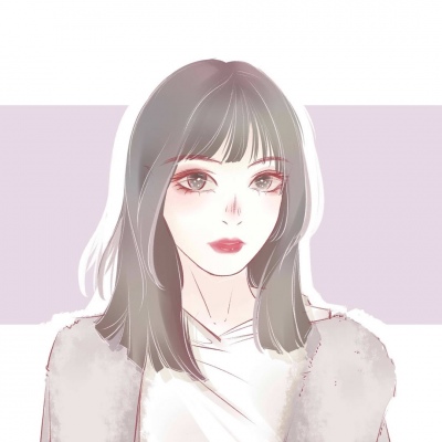 高清帅气冷酷的手绘简约情头图片 手绘情头一男一女冷酷