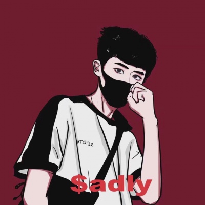 高清帅气冷酷的手绘简约情头图片 手绘情头一男一女冷酷