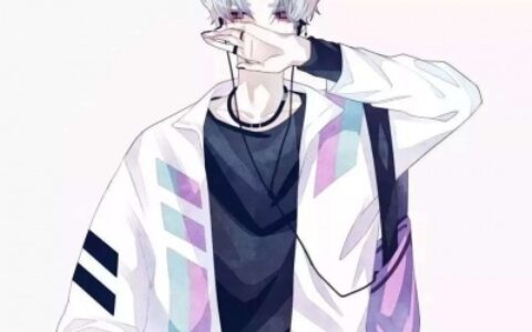 漫画情头女生背影男生正面图片