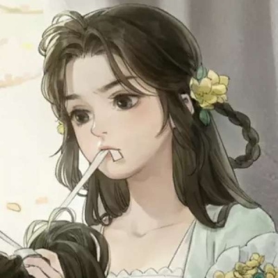 高清好看的古风情侣头像动漫左右各一张图片