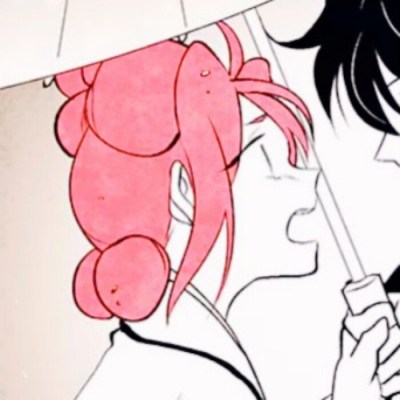 高清一对两张的云中花漫画情侣头像图片