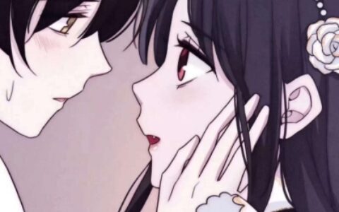 高清甜蜜的动漫情头亲吻一左一右图片 动漫男女亲吻头像