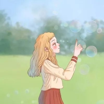 两组高清好看的唯美小清新动漫情侣头像图片