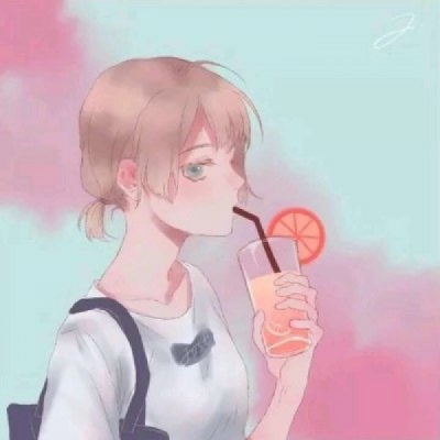 高清流行的动漫情头一男一女图片