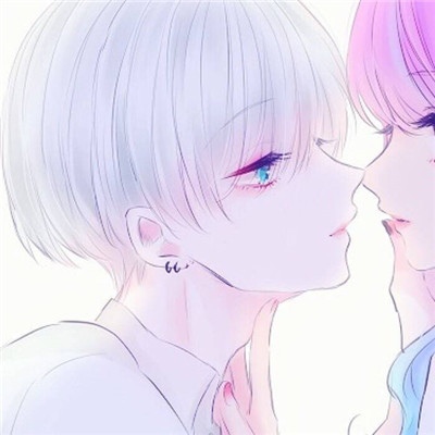 一对两张的唯美漫画情头图片 唯美情侣头像动漫高清