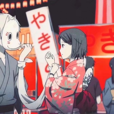 一对两张的日本动漫情头高清图片