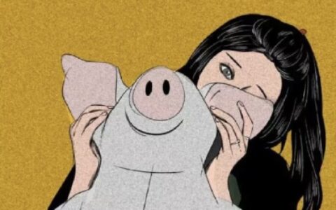 高清一男一女的新潮嘻哈风动漫情侣头像图片