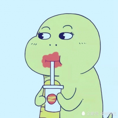 高清超萌可爱绿色的小恐龙情侣头像 小恐龙情侣头像一左一右
