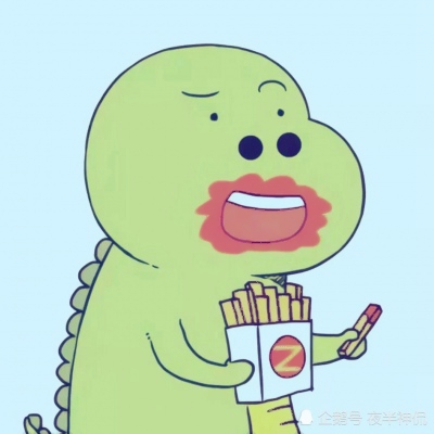高清超萌可爱绿色的小恐龙情侣头像 小恐龙情侣头像一左一右