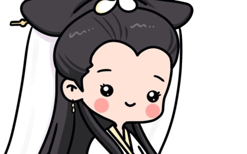 高清Q版可爱的许仙白娘子卡通情侣头像图片