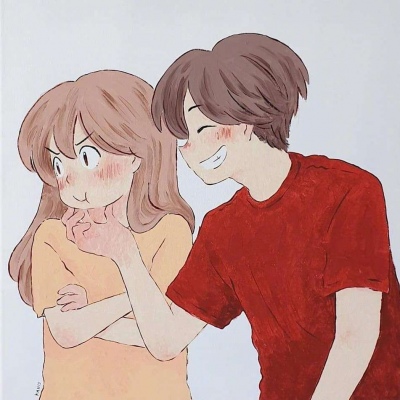 高清两人一张的超甜情侣头像二次元图片 超甜漫画情侣头像