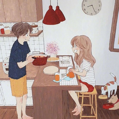 高清两人一张的超甜情侣头像二次元图片 超甜漫画情侣头像