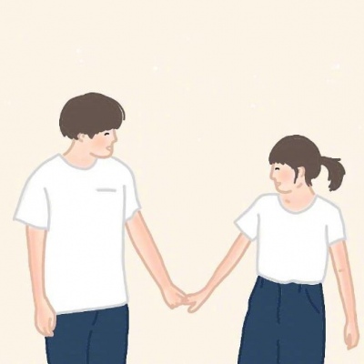 高清温暖的男女头像两个一起的动漫图片