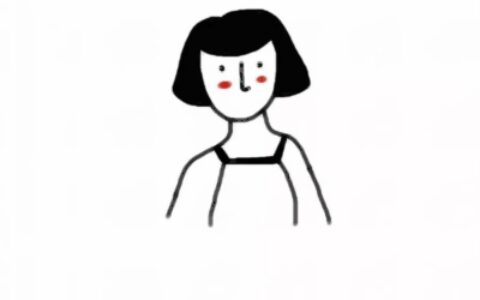 高清好看的简笔画情头图片 简约情侣头像一男一女