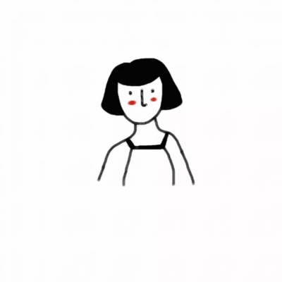 高清好看的简笔画情头图片 简约情侣头像一男一女