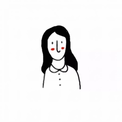 高清好看的简笔画情头图片 简约情侣头像一男一女
