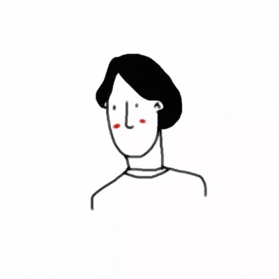 高清好看的简笔画情头图片 简约情侣头像一男一女