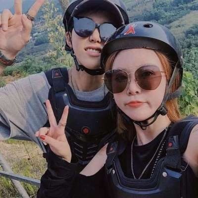 高清一对两张超甜的浪漫情侣双人头像图片