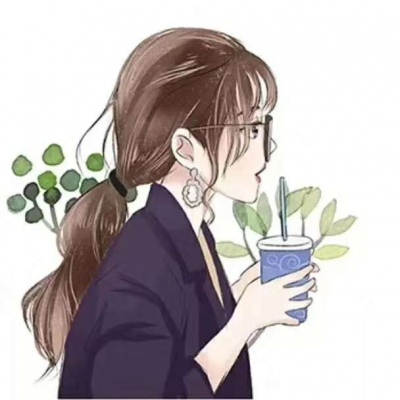 高清好看的清新简约动漫情侣头像图片