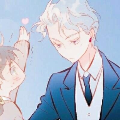 恩爱有加的情侣头像漫画高清一对两张图片
