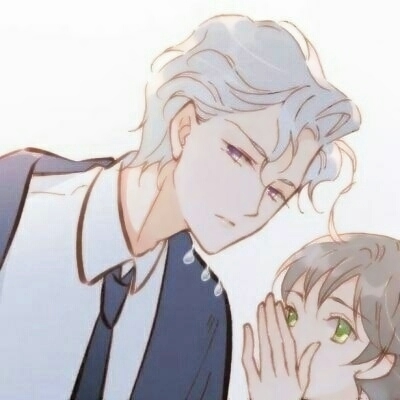 恩爱有加的情侣头像漫画高清一对两张图片