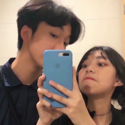 高清一对的情头真人两张小清新图片